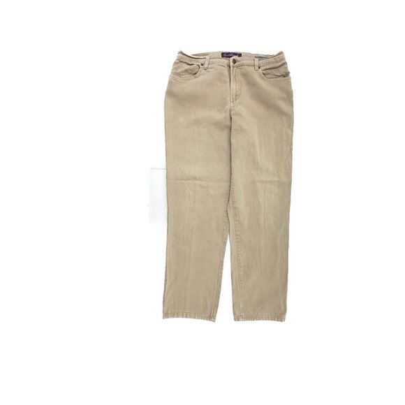Gloria Vanderbilt Denim - Gloria Vanderbilt amanda Straight Women's size 10 Tan Denim Jean ]eans